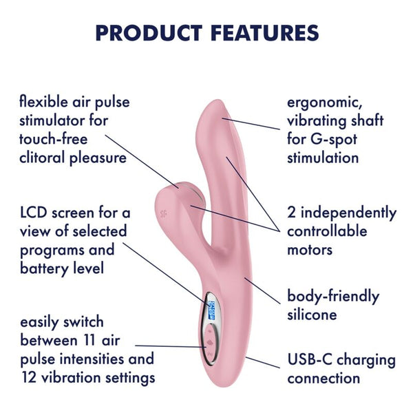 SATISFYER - PRO+ G-SPOT GENERATION 2 ROSA
