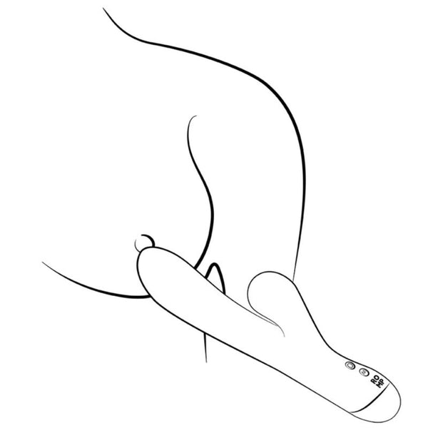 ROMP - PULSE VIBRADOR RABBIT DUAL PUNTO G AZUL ELÉCTRICO
