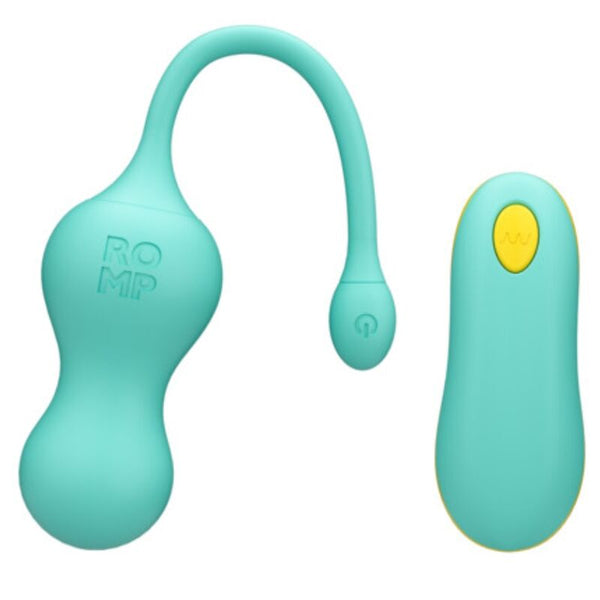 ROMP - CELLO HUEVO VIBRADOR MULTIFUNCIÓN TURQUESA CONTROL REMOTO