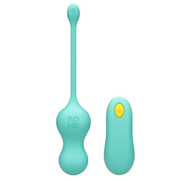 ROMP - CELLO HUEVO VIBRADOR MULTIFUNCIÓN TURQUESA CONTROL REMOTO