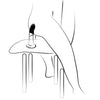 ROMP - DIZI DILDO SILICONA CON VENTOSA TRICOLOR 18 CM