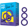 ROMP - REMIX TRIO SET DE 3 ANILLOS PARA PENE SILICONA MORADO