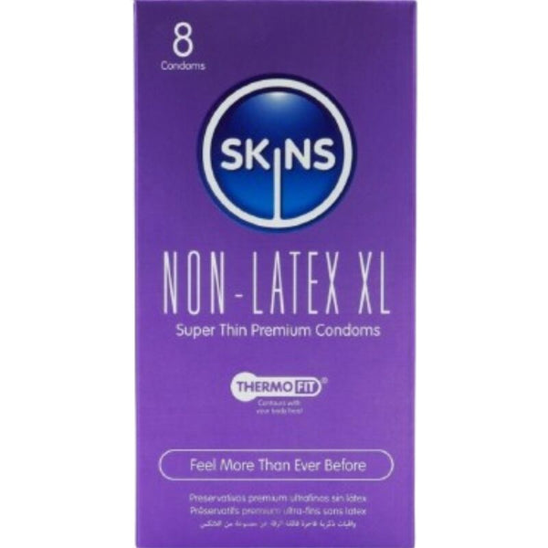 SKINS - PRESERVATIVOS SIN LATEX XL PACK 8