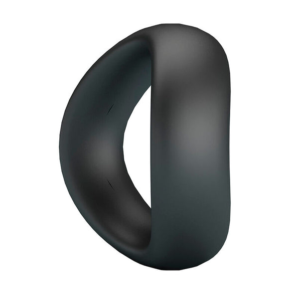 CRAZY BULL - VALEN ANILLO PARA PENE ERGONÓMICO SILICONA NEGRO