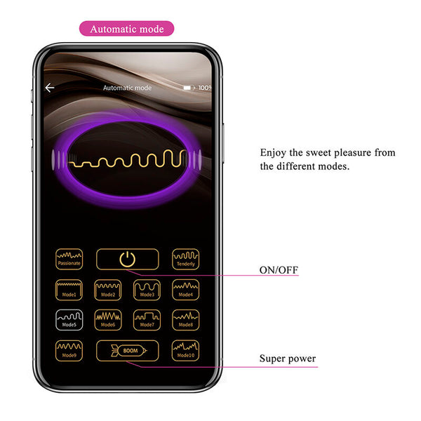 PRETTY LOVE - HAZELYNN MASAJEADOR APP CONTROL 12 FUNCIONES ROSA
