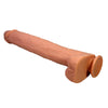 PRETTY LOVE - PAT DILDO REALÍSTICO FLEXIBLE CON VENTOSA NATURAL 40 CM -Ø- 6 CM