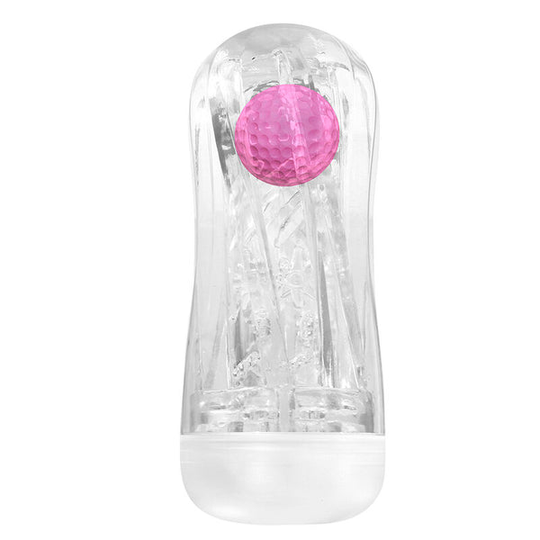 PRETTY LOVE - MASTURBADOR CUP 360º TEXTURIZADO TRANSPARENTE