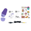 ROMP - FREE X ESTIMULADOR DE CLÍTORIS CON TAPA 10 NIVELES RECARGABLE MORADO