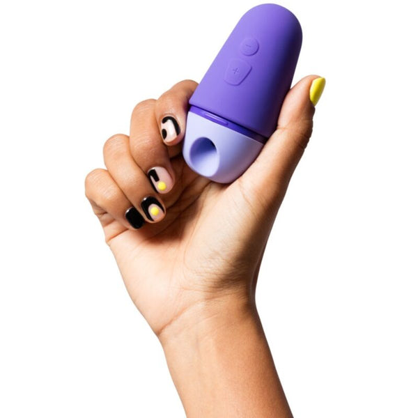 ROMP - FREE X ESTIMULADOR DE CLÍTORIS CON TAPA 10 NIVELES RECARGABLE MORADO