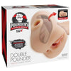 PDX PLUS - MASTURBADOR DOBLE VIBRADOR DOUBLE POUNDER SQUEEZE LIGHT 20.5 CM