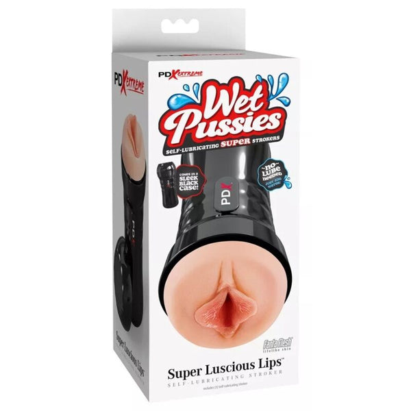 PDX EXTREME - MASTURBADOR REALISTA AUTOLUBRICADO LABIOS SUPER DELICIOSOS