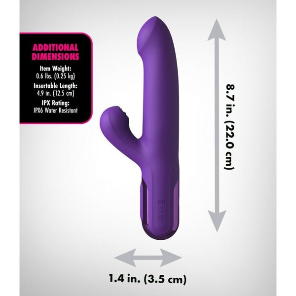 FANTASY FOR HER - VIBRADOR RABBIT SUPER SONIX THRUSTER MORADO