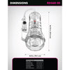 PDX ELITE - MASTURBADOR TRANSPARENTE VIEWTUBE VAC XXL CON BOMBA DE SUCCIÓN 27.3 CM