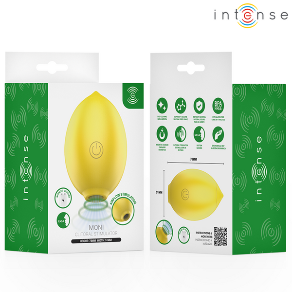 INTENSE - MONI ESTIMULADOR SUCCIONADOR DE CLÍTORIS LIMÓN