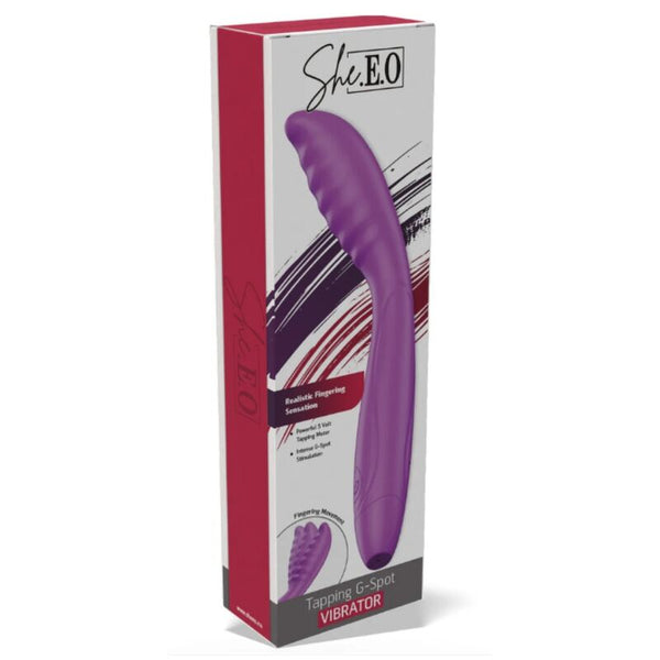 SHE.E.O - VIBRADOR TAPPING PUNTO G MORADO