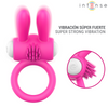 INTENSE - HOPPS ANILLO PARA PENE VIBRADOR CON ESTIMULACIÓN CLITORIANA ROSA