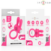 INTENSE - HOPPS ANILLO PARA PENE VIBRADOR CON ESTIMULACIÓN CLITORIANA ROSA