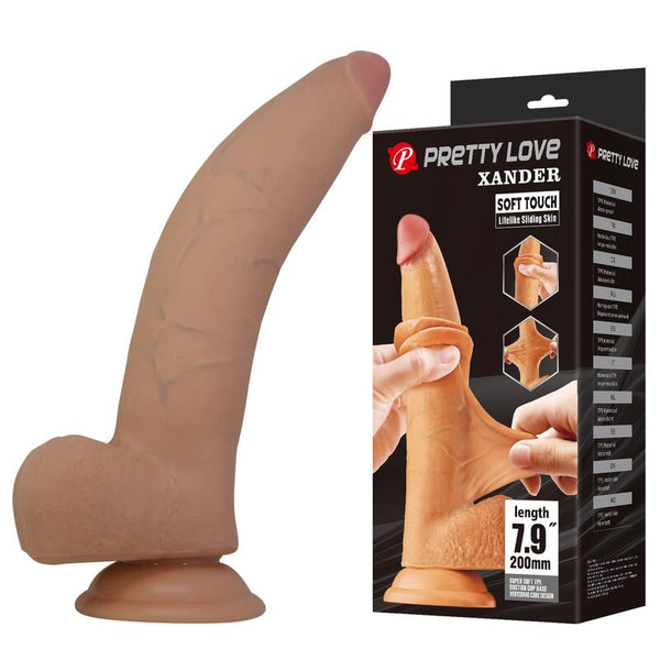 PRETTY LOVE - XANDER DILDO REALÍSTICO 20 CM Ø 5 CM COLOR NATURAL