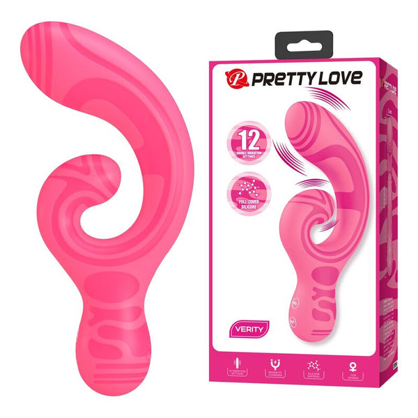 PRETTY LOVE - VERITY MASAJEADOR DOBLE RECARGABLE USB
