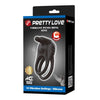 PRETTY LOVE - SINI ANILLO PARA PENE VIBRADOR RECARGABLE 10 FUNCIONES NEGRO