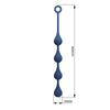 MR PLAY - BOLAS ANALES SILICONA AZUL TALLA L 42,6 CM
