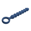 MR PLAY - BOLAS ANALES Y PLUG ANAL SILICONA AZUL -Ø- 3,4 CM - 28,5 CM