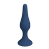 MR PLAY - PLUG ANAL SILICONA AZUL SLIM TALLA S