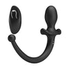 MR PLAY - VIBRADOR ANAL Y PERINEAL CON CONTROL REMOTO INALÁMBRICO NEGRO