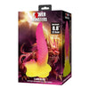 POWER MONSTERS - RIPPLIED MONSTER DILDO FANTASÍA CON VENTOSA 22,5 CM Ø 5,5 CM ROSA Y AMARILLO