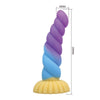 POWER MONSTERS - UNICORN DILDO TRICOLOR 22 CM Ø 5 CM