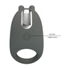 PRETTY LOVE - ANILLO VIBRADOR RECARGABLE CON ESTIMULADOR DE CONEJO