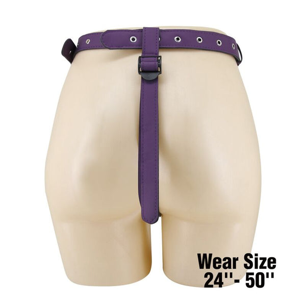 PRETTY LOVE - ARNÉS UNIVERSAL TIPO BRAGA PARA STRAP-ON MORADO Y NEGRO