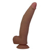 PRETTY LOVE - CUTHBERT DILDO REALÍSTICO FLEXIBLE 20 CM Ø 5 CM TPE MARRÓN