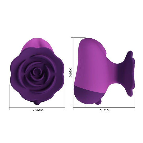 PRETTY LOVE - ESTIMULADOR DE CLÍTORIS 7 MODOS RECARGABLE FORMA ROSA MORADA