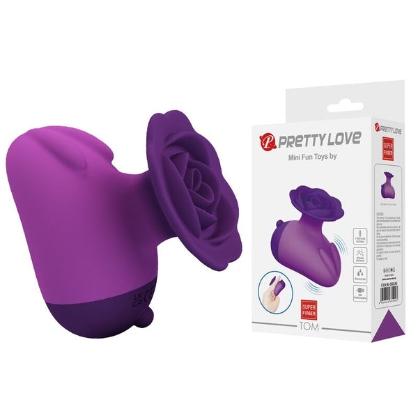 PRETTY LOVE - ESTIMULADOR DE CLÍTORIS 7 MODOS RECARGABLE FORMA ROSA MORADA