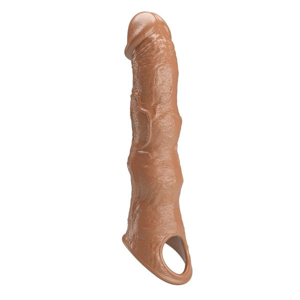 PRETTY LOVE - FUNDA EXTENSORA PARA PENE AJUSTABLE 28 CM Ø 4,5 CM COLOR MARRÓN