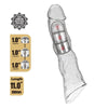 PRETTY LOVE - FUNDA EXTENSORA PARA PENE AJUSTABLE 28 CM Ø 4,5 CM COLOR TRANSPARENTE