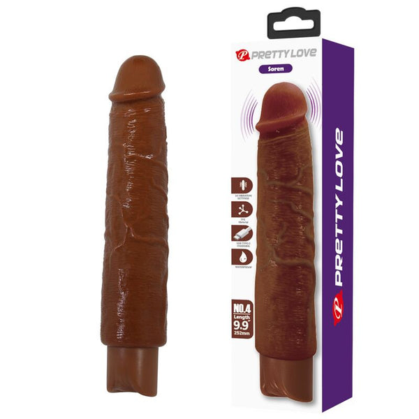 PRETTY LOVE - GAVIN VIBRADOR REALÍSTICO 25 CM Ø 5 CM COLOR MARRÓN