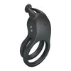 PRETTY LOVE - GOODWIN ANILLO VIBRADOR DOBLE PARA PENE RECARGABLE NEGRO