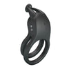 PRETTY LOVE - GOODWIN ANILLO VIBRADOR DOBLE PARA PENE RECARGABLE NEGRO