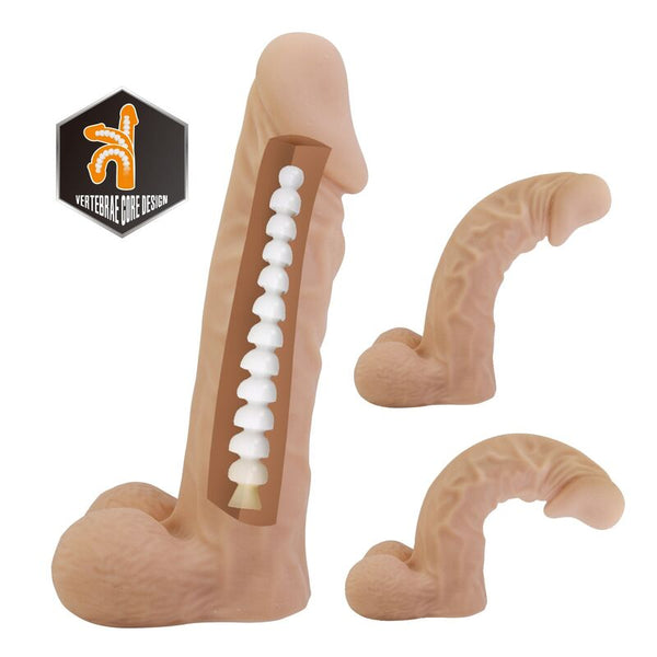 PRETTY LOVE - JOLYON ARNÉS CON DILDO FLEXIBLE 22 CM Ø 4,8 CM COLOR NATURAL