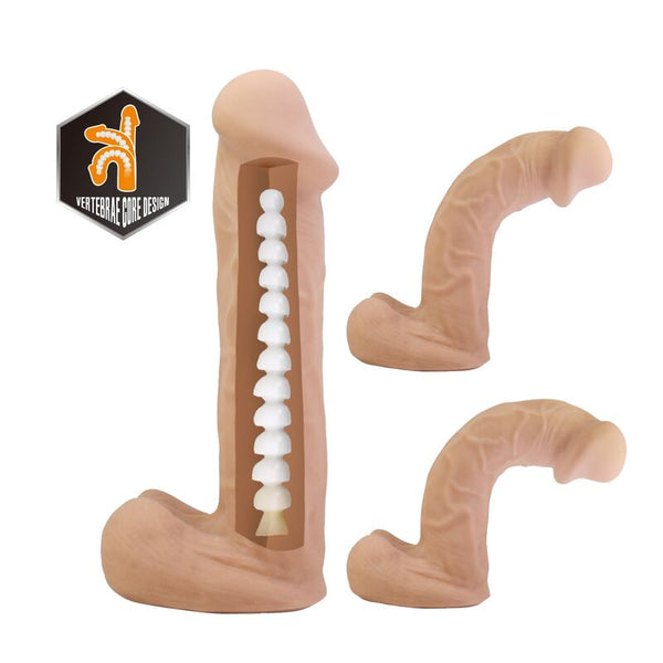 PRETTY LOVE - KASPAR ARNÉS CON DILDO FLEXIBLE 21 CM Ø 5 CM COLOR NATURAL
