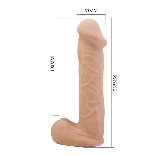 PRETTY LOVE - KASPAR ARNÉS CON DILDO FLEXIBLE 21 CM Ø 5 CM COLOR NATURAL