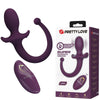 PRETTY LOVE - LIOEA PLUG ANAL CON COLA VIBRADOR 12 FUNCIONES COLOR MORADO CONTROL REMOTO
