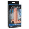 FANTASY X-TENSIONS - FUNDA EXTENSORA VIBRATORIA REAL FEEL 5 CM COLOR BEIGE