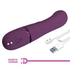 PRETTY LOVE - MARGIE VIBRADOR RABBIT RECARGABLE 10 FUNCIONES MORADO