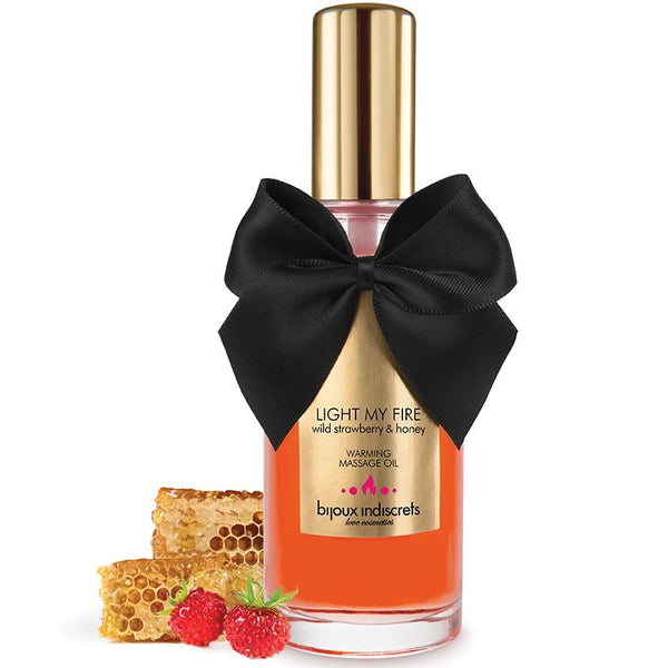Bijoux aceite masaje efecto calor aroma fresa