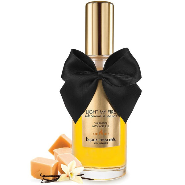 Bijoux aceite masaje efecto calor aroma caramelo