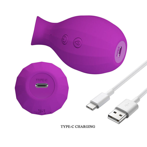 PRETTY LOVE - MAGIC BOTTLE SUCCIONADOR DE CLÍTORIS RECARGABLE MORADO