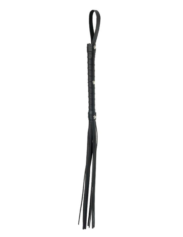 Fetish latigo azotador piel negro
